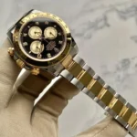 Super Clone Rolex Daytona Black Diamond Dial 126503 — dial close-up