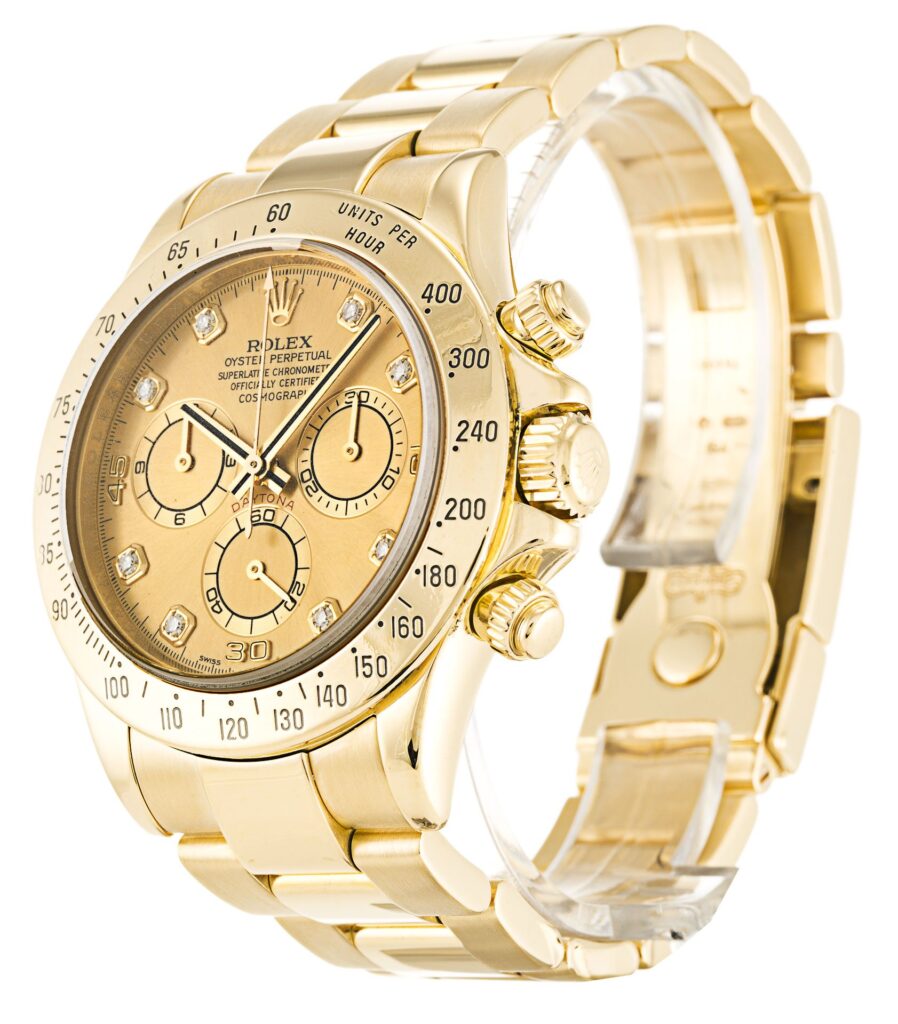 Super Clone Rolex Daytona Champagne Dial 116528 — dial close-up