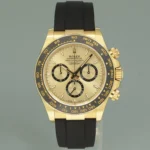 Super Clone Rolex Daytona Golden Dial 126518LN — dial close-up