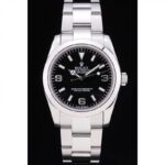 Super Clone Rolex Explorer Black Dial SRL156 14270 — dial close-up