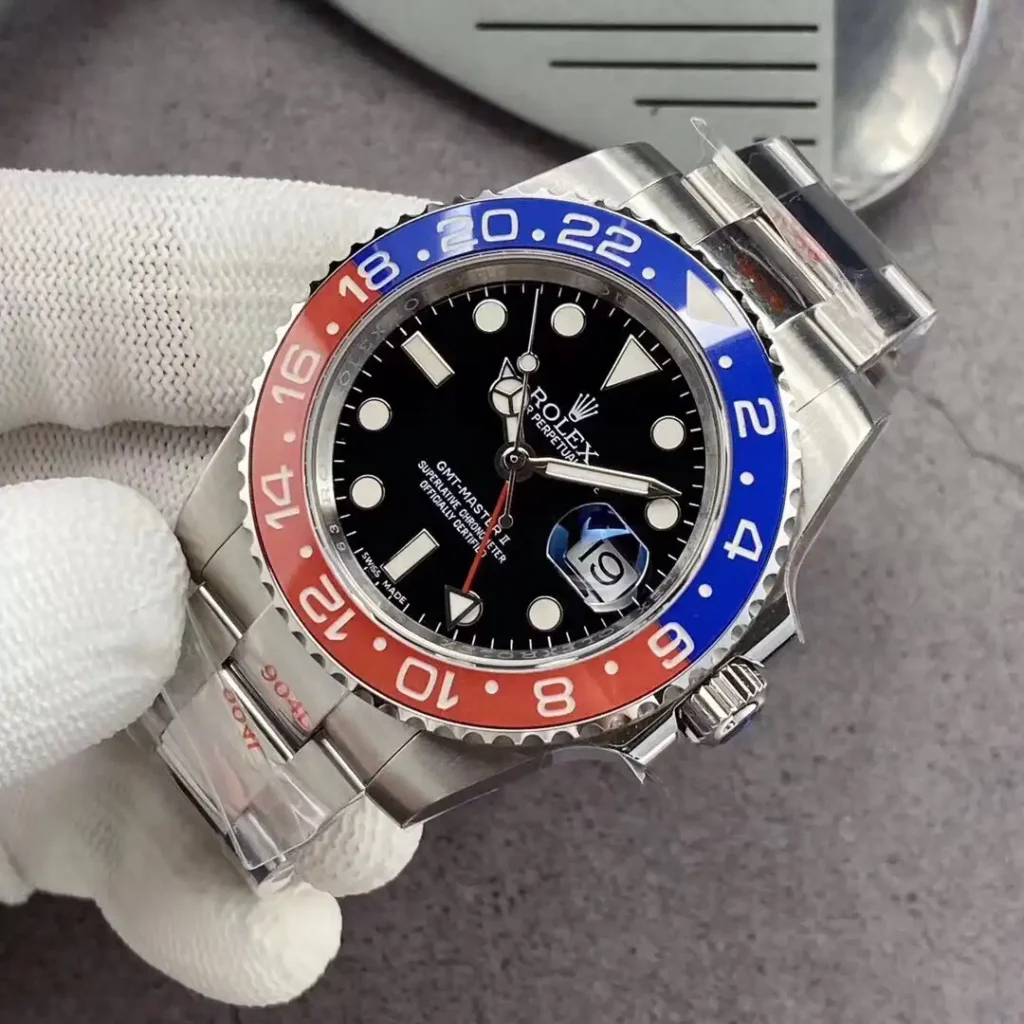 Super Clone Rolex GMT-Master II 126710BLRO “Pepsi” Oyster – Swiss SuperClone