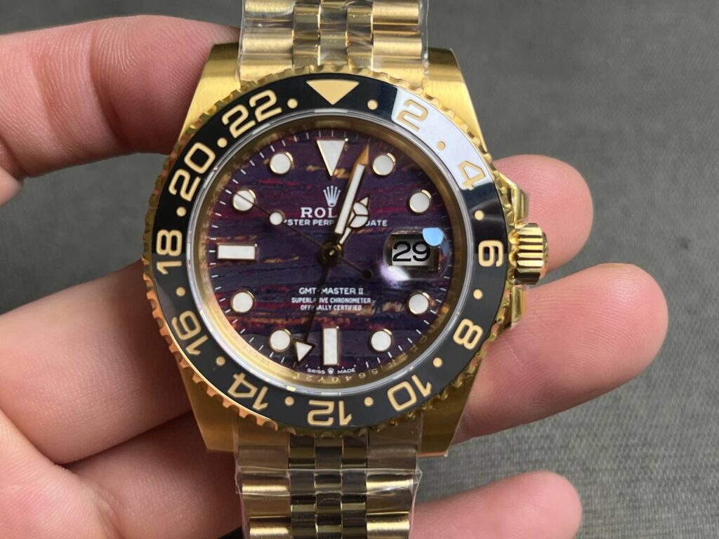 Super Clone Rolex GMT-Master II 126718GRNR Tiger Iron Dial – Swiss SuperClone