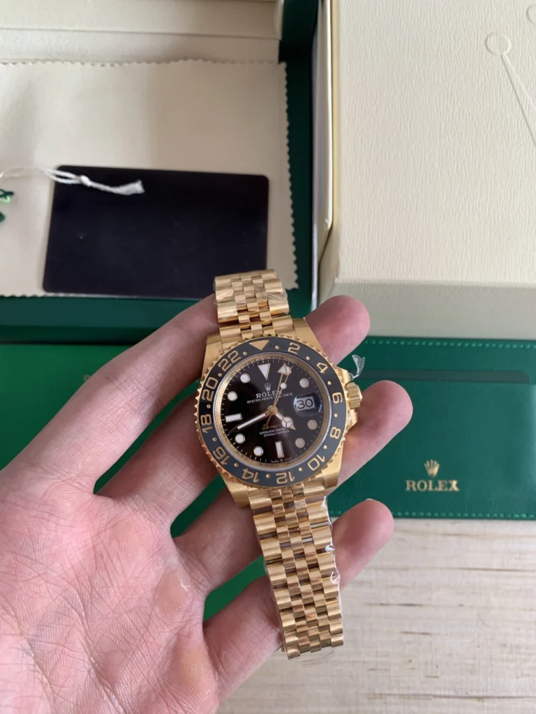 Super Clone Rolex GMT-Master II Black Dial 126718GRNR — movement / caseback view