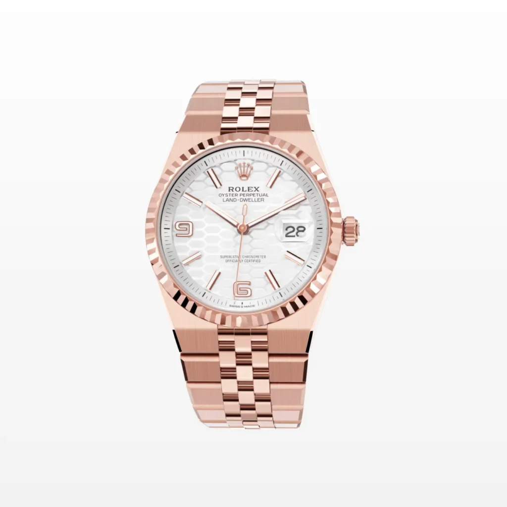 Super Clone Rolex Land-Dweller 36 mm Everose gold (2025)