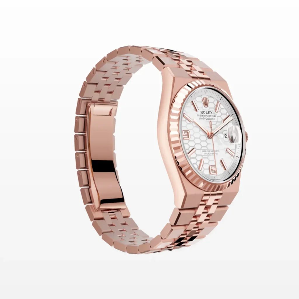 Super Clone Rolex Land-Dweller 36 mm Everose gold (2025)