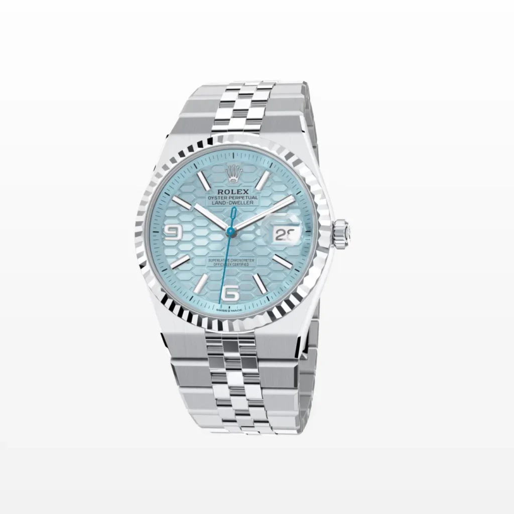 Super Clone Rolex Land-Dweller 36 mm Ice Blue Dial (2025) – Swiss SuperClone
