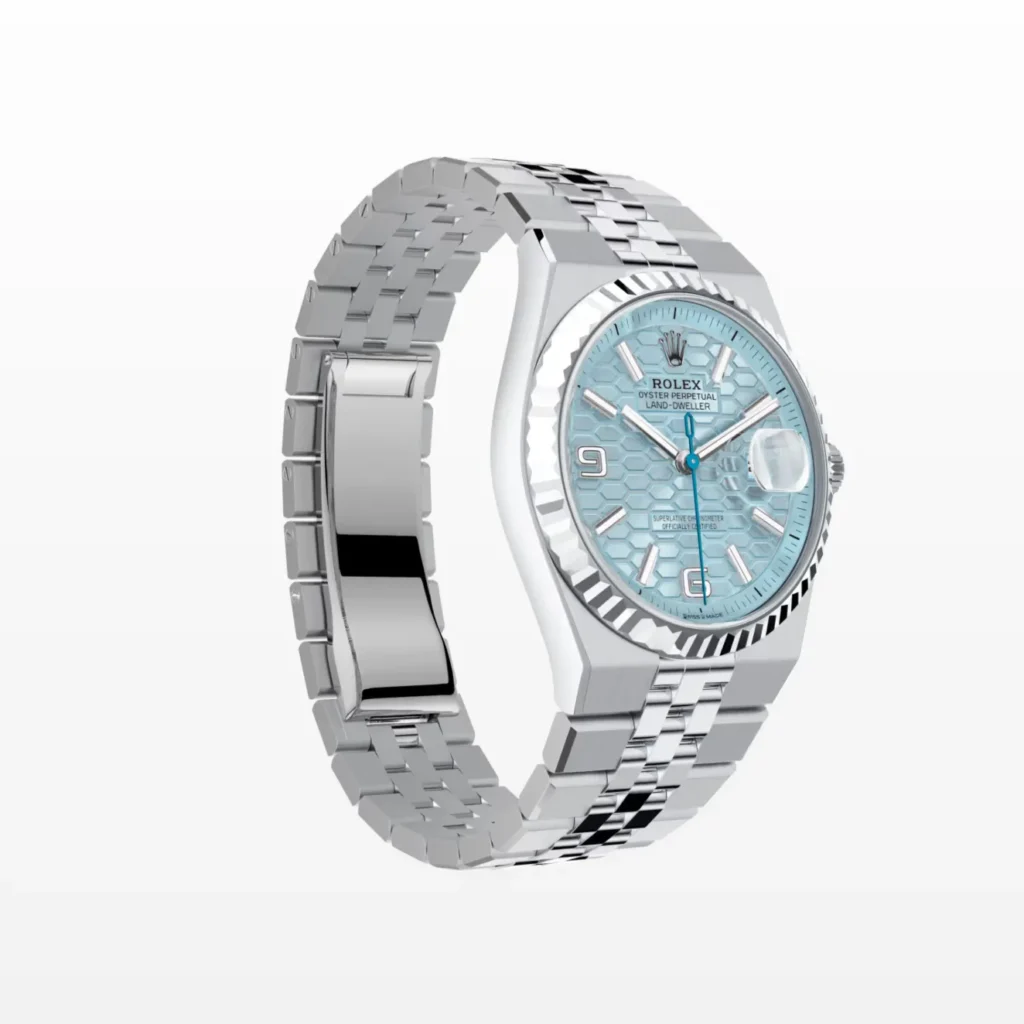 Super Clone Rolex Land-Dweller 36 mm Ice Blue Dial (2025) – Swiss SuperClone
