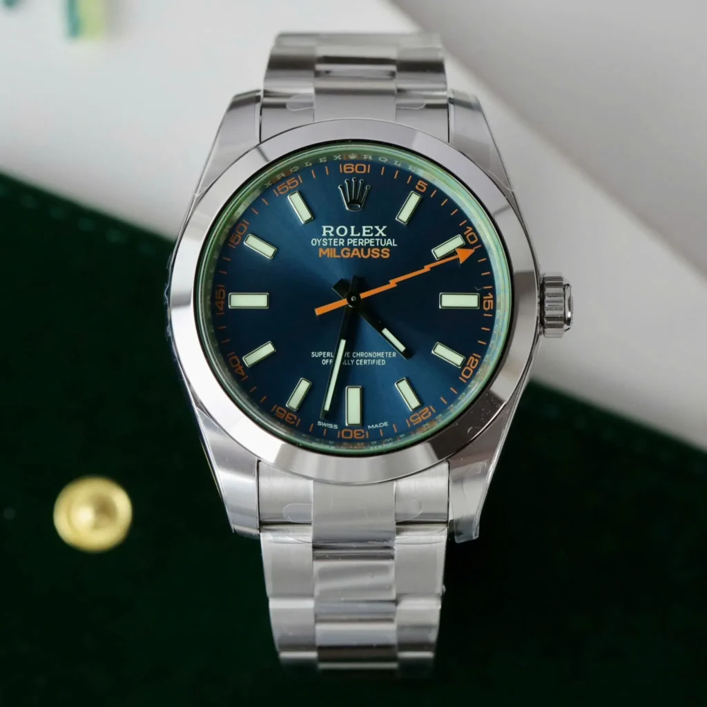 Super Clone Rolex Milgauss Blue Dial 116400GV – Swiss SuperClone
