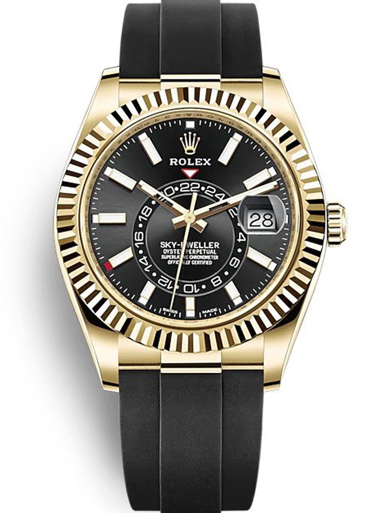 Super Clone Rolex Sky-Dweller Black Dial 326238