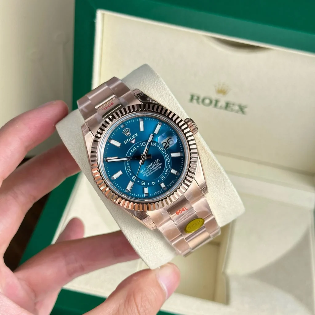 Super Clone Rolex Sky-Dweller Blue Dial 336935 (Oyster) – Swiss SuperClone