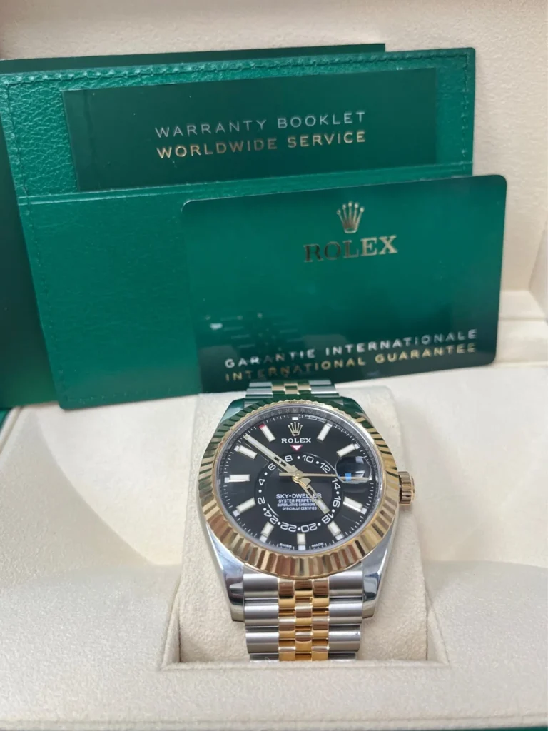 Super Clone Rolex Sky-Dweller Bright black Dial 336933 Jubilee – Swiss SuperClone