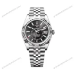 Super Clone Rolex Sky-Dweller Bright black Dial 336934 Jubilee