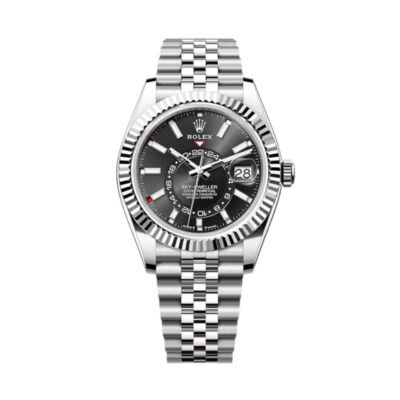 Super Clone Rolex Sky-Dweller Bright black Dial 336934 Jubilee