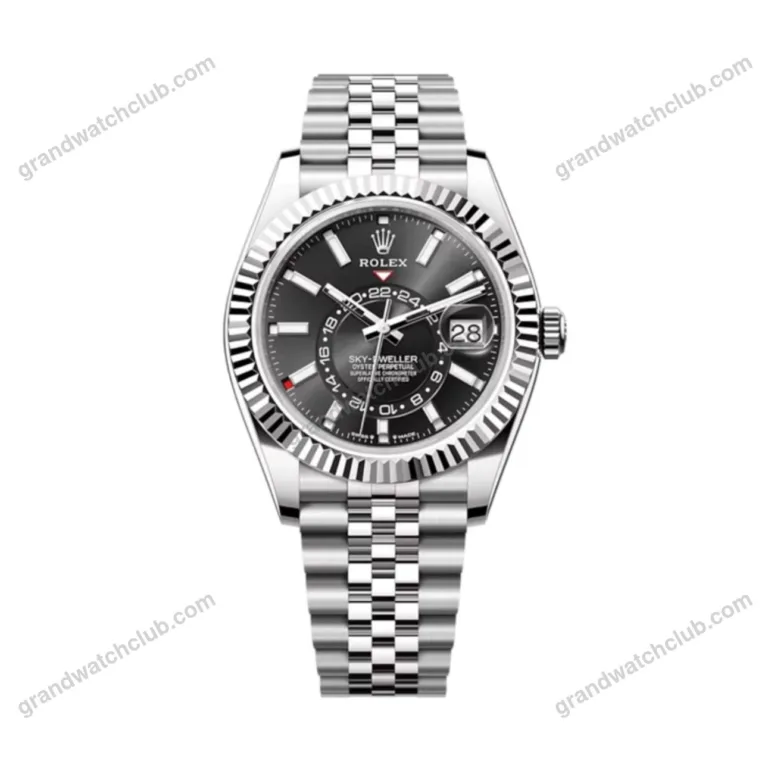 Super Clone Rolex Sky-Dweller Bright black Dial 336934 Jubilee – Swiss SuperClone