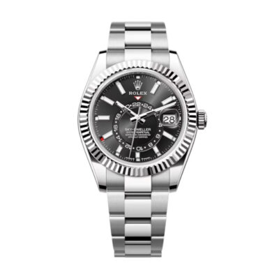 Super Clone Rolex Sky-Dweller Bright black Dial 336934 Oyster