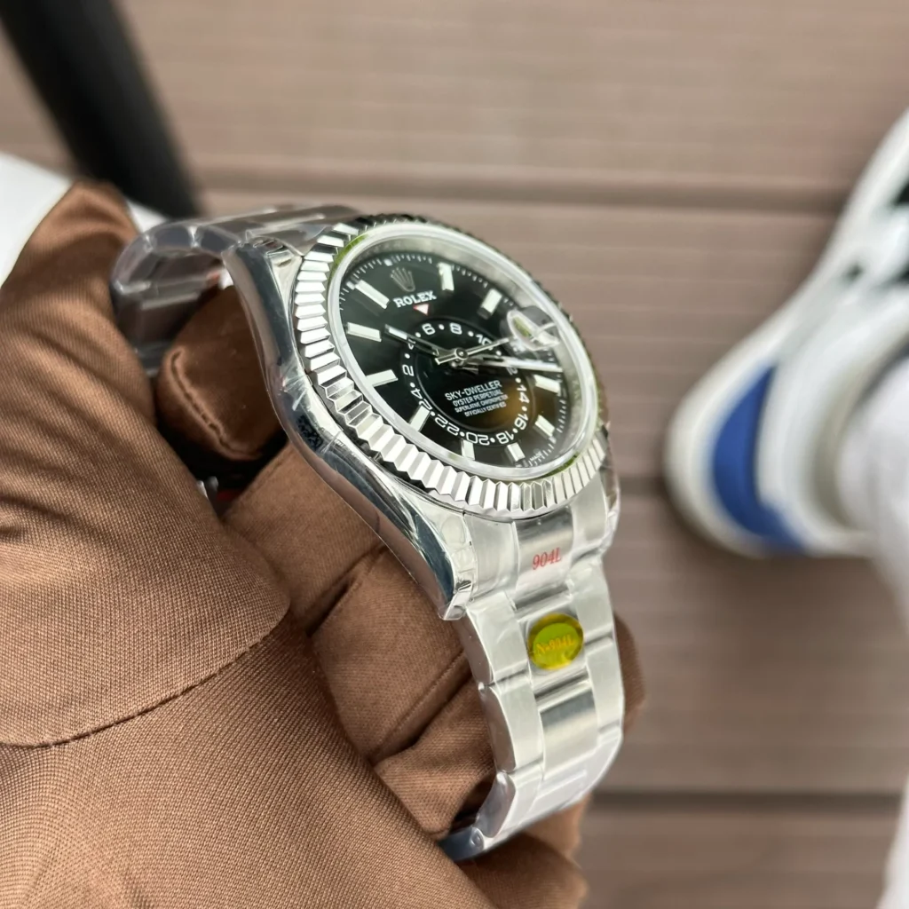 Super Clone Rolex Sky-Dweller Bright black Dial 336934 Oyster – Swiss SuperClone