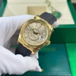 Super Clone Rolex Sky-Dweller Champagne Dial 336238