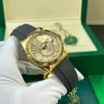 Super Clone Rolex Sky-Dweller Champagne Dial 336238