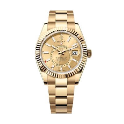 Super Clone Rolex Sky-Dweller Champagne Dial 336938
