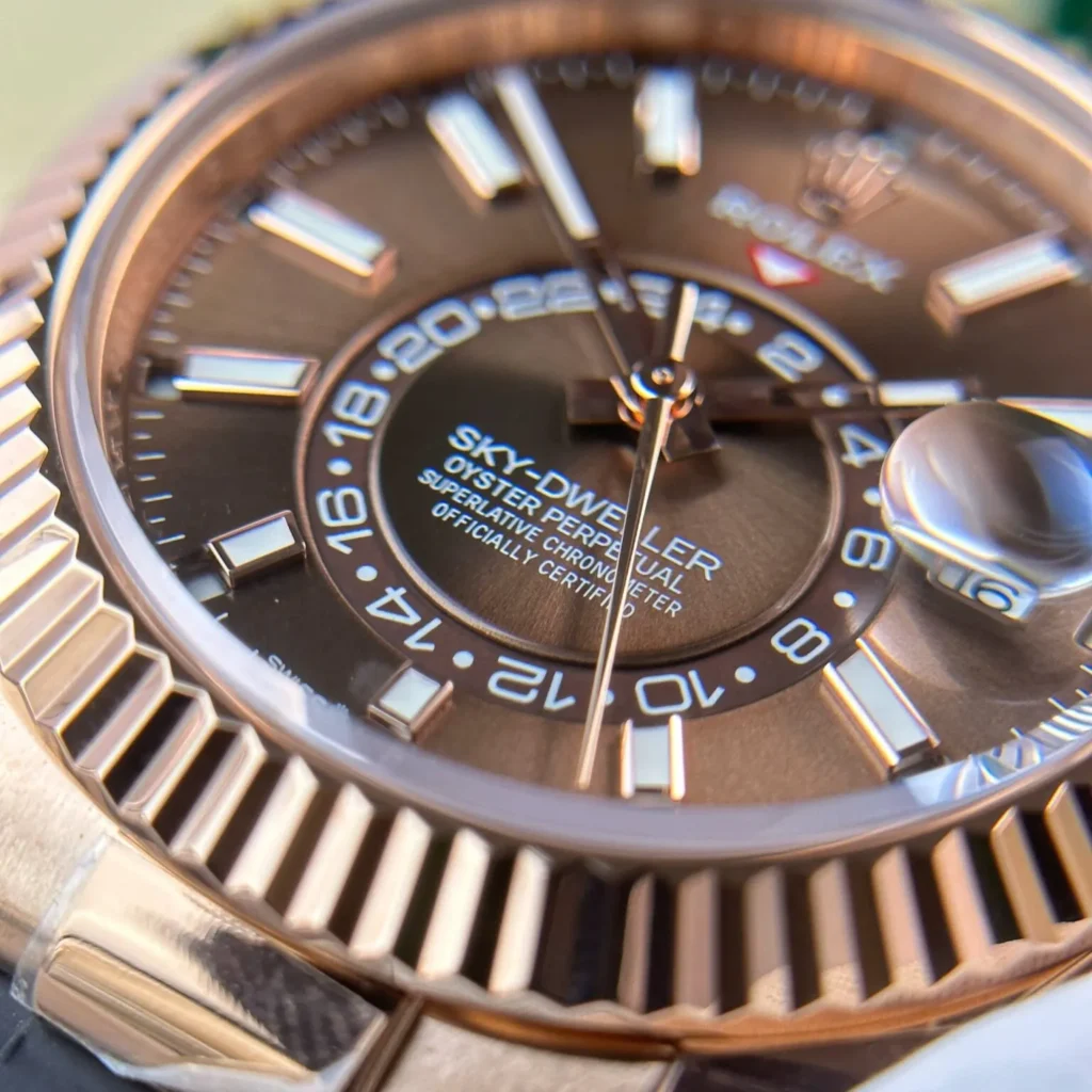 Super Clone Rolex Sky-Dweller Chocolate Dial 336235