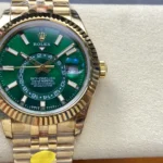 Super Clone Rolex Sky-Dweller Green Dial 336938 (Jubilee)