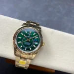 Super Clone Rolex Sky-Dweller Green Dial 336938 (Oyster)