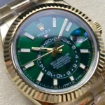 Super Clone Rolex Sky-Dweller Green Dial 336938 (Oyster)