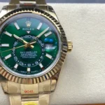Super Clone Rolex Sky-Dweller Green Dial 336938 (Oyster)