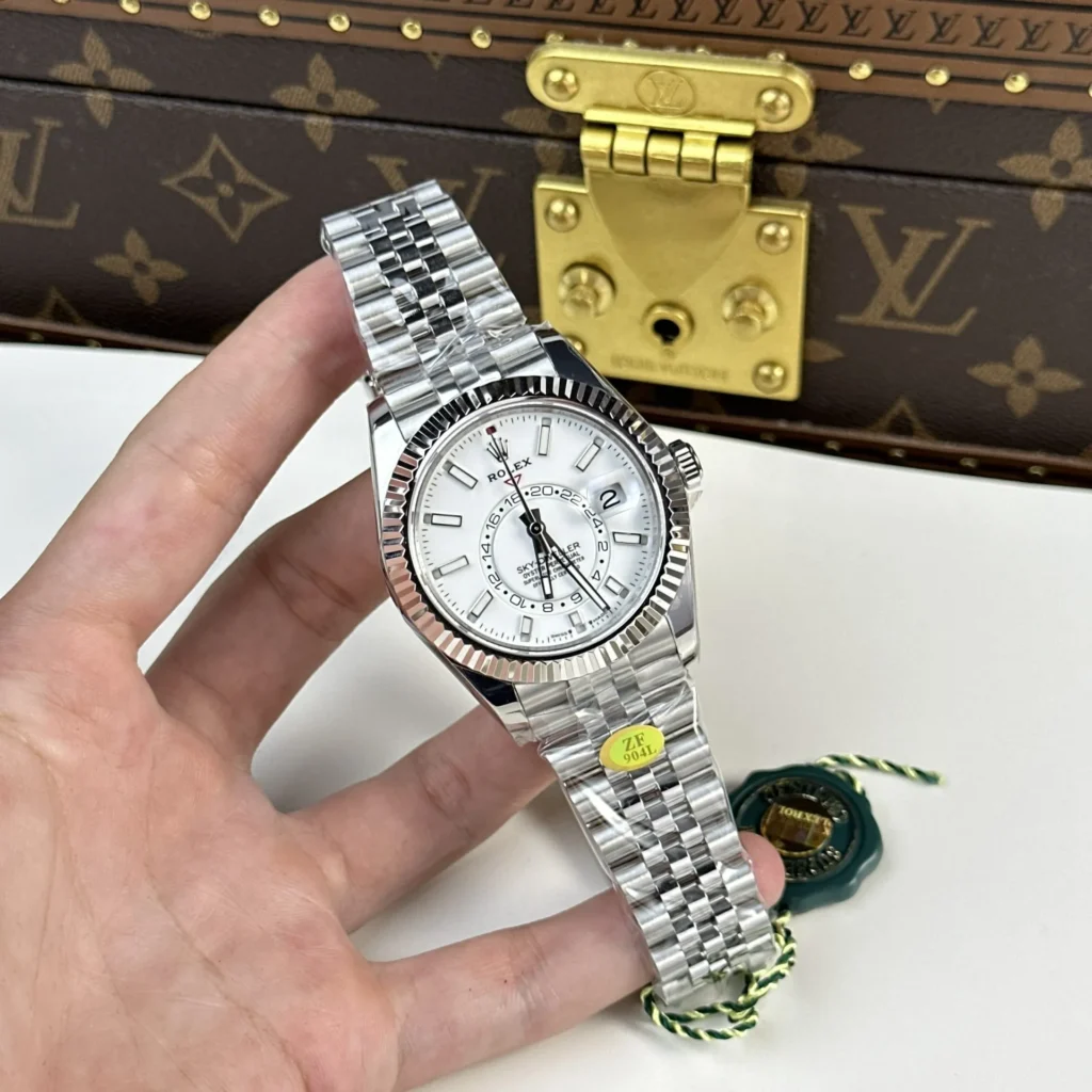 Super Clone Rolex Sky-Dweller Intense white Dial 336934 Jubilee – Swiss SuperClone