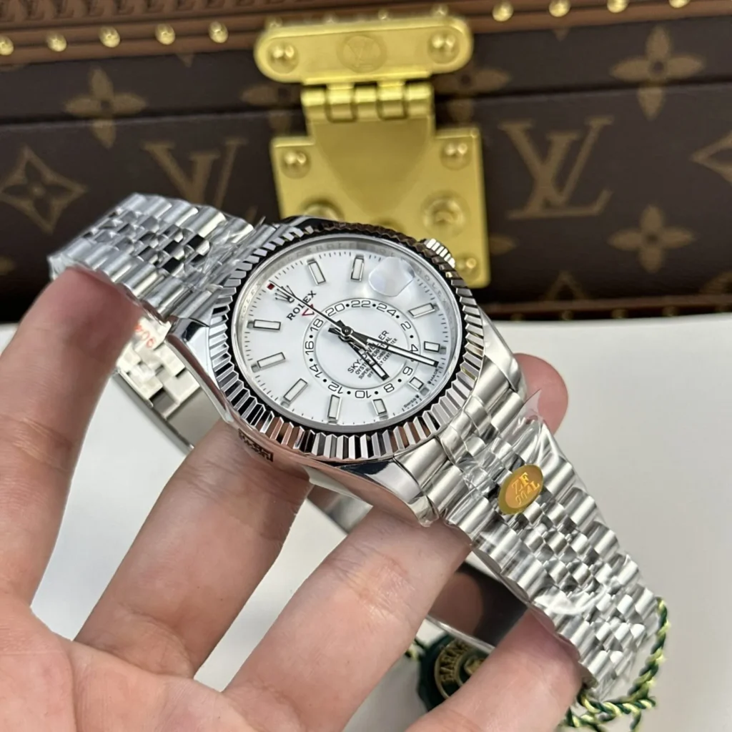 Super Clone Rolex Sky-Dweller Intense white Dial 336934 Jubilee – Swiss SuperClone