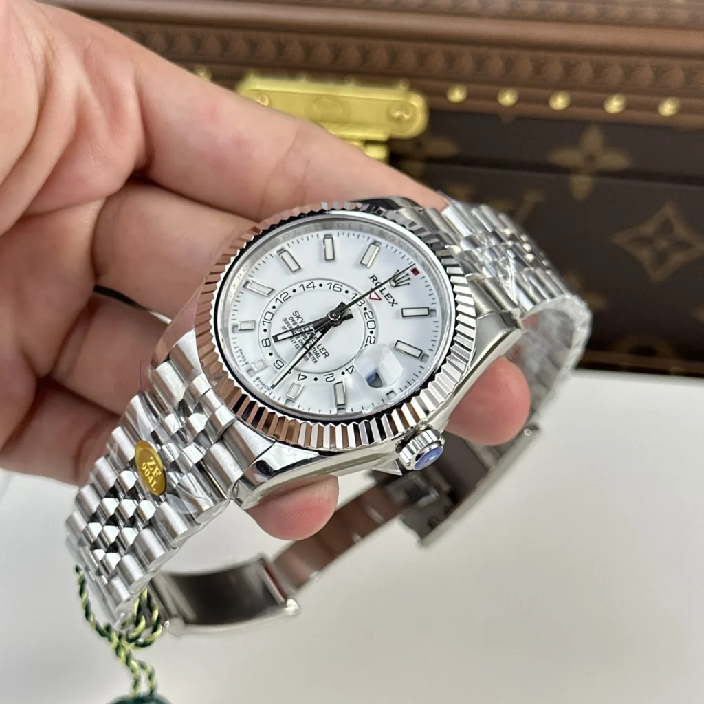 Super Clone Rolex Sky-Dweller Intense white Dial 336934 Jubilee – Swiss SuperClone