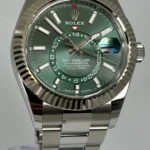 Super Clone Rolex Sky-Dweller Mint green Dial 336934 Oyster – Swiss SuperClone