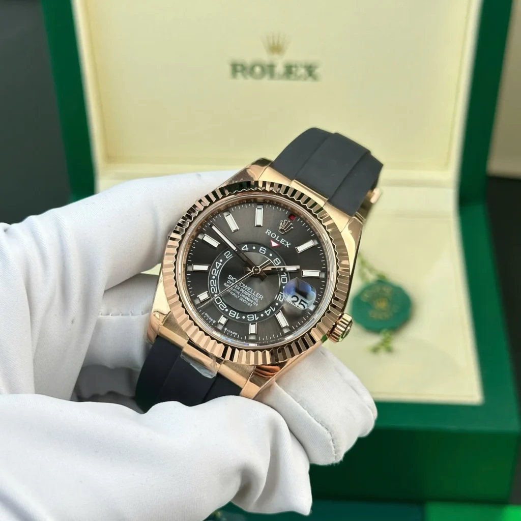 Super Clone Rolex Sky-Dweller Slate Dial 336235