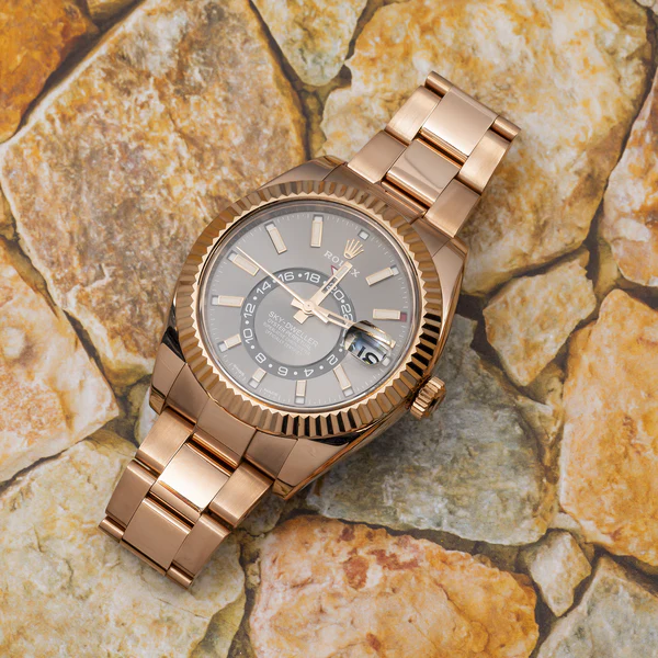 Super Clone Rolex Sky-Dweller Slate Dial Oyster 336935 — side profile