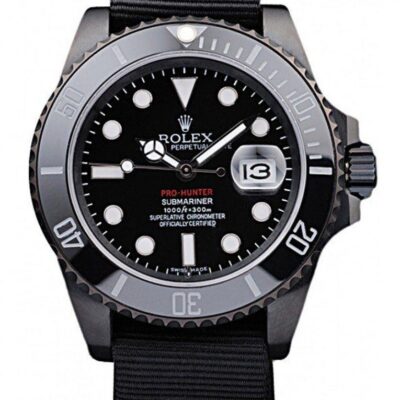 Super Clone Rolex Submariner Black Dial REP016826