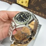 Super Clone Tudor Black Dial Titanium — side profile