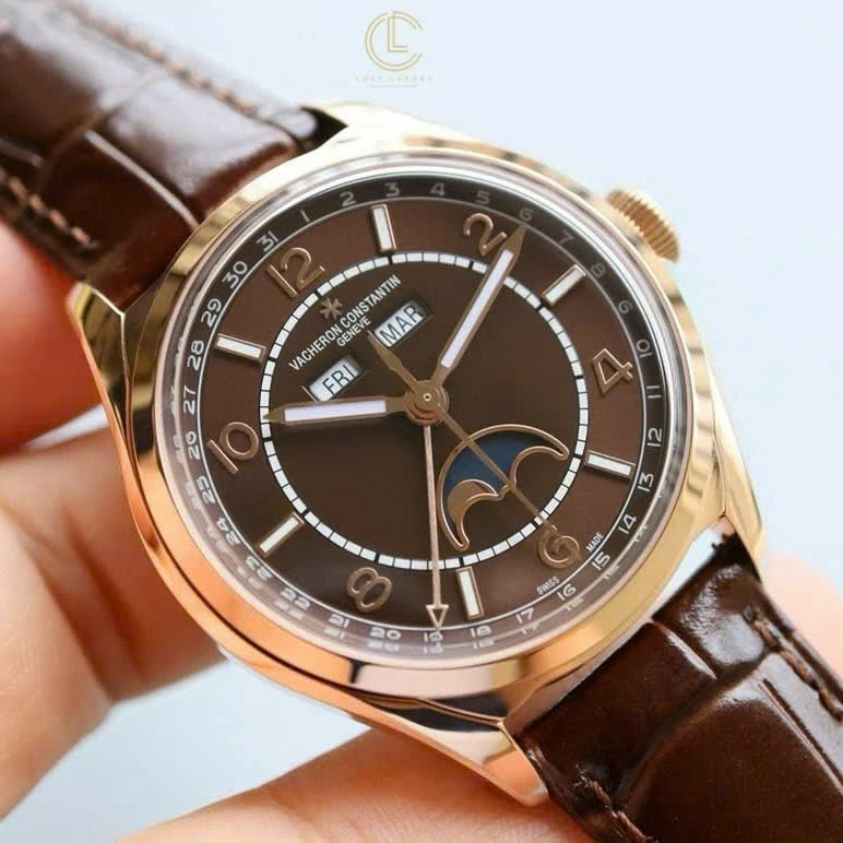 Super Clone Vacheron Constantin FiftySix Complete Calendar 4000E/000R-B065 41mm Rose Gold