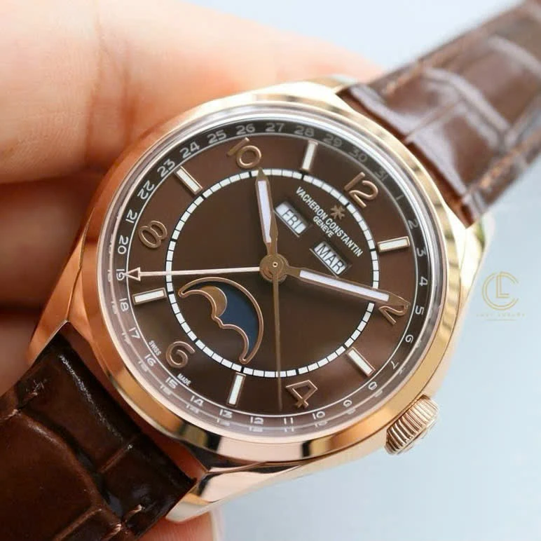 Super Clone Vacheron Constantin FiftySix Complete Calendar 4000E/000R-B065 41mm Rose Gold