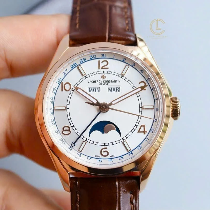 Super Clone Vacheron Constantin FiftySix Complete Calendar 4000E/000R-B438 40mm Rose Gold