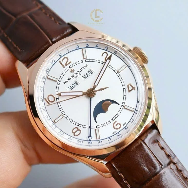 Super Clone Vacheron Constantin FiftySix Complete Calendar 4000E/000R-B438 40mm Rose Gold