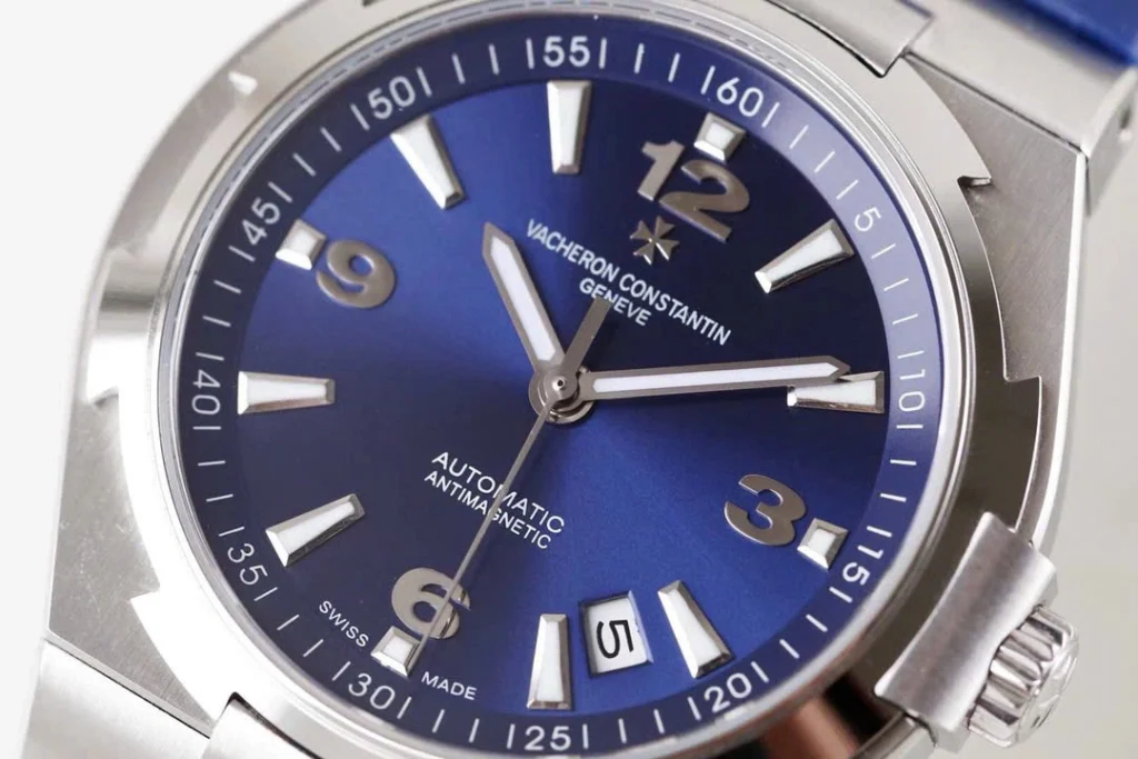 Super Clone Vacheron Constantin Overseas Blue Dial Number Roman 42mm –