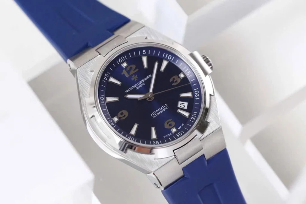 Super Clone Vacheron Constantin Overseas Blue Dial Number Roman 42mm –