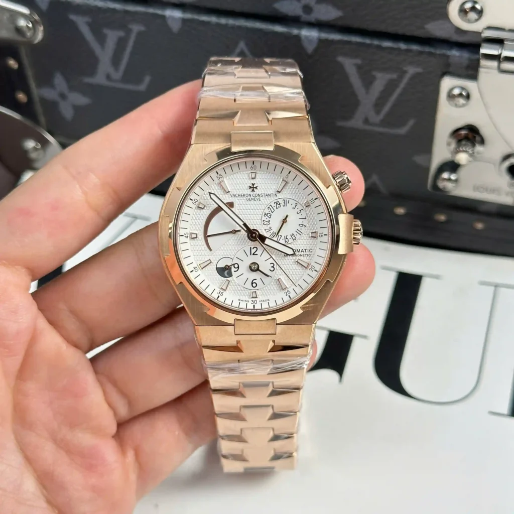 Super Clone Vacheron Constantin Overseas Dual Time 47450 42mm White Dial