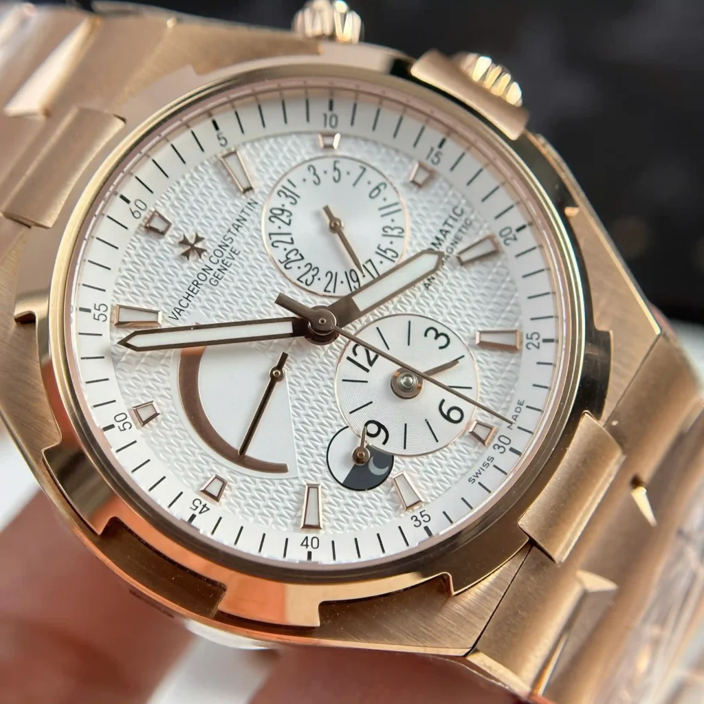Super Clone Vacheron Constantin Overseas Dual Time 47450 42mm White Dial