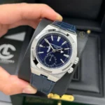 Super Clone Vacheron Constantin Overseas Dual Time 7900V 41mm Blue Dial