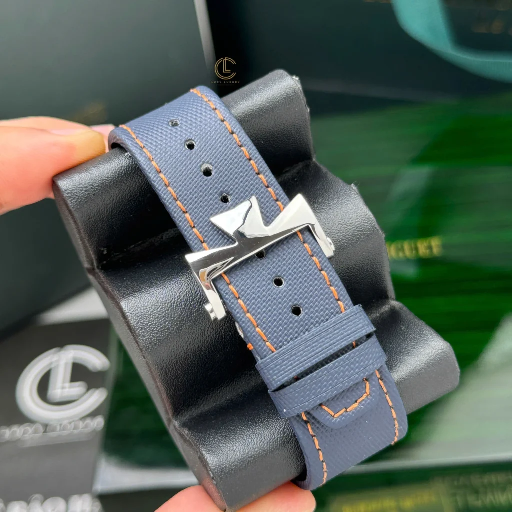 Super Clone Vacheron Constantin Overseas Dual Time 7900V 41mm Blue Dial Steel