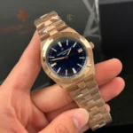 Super Clone Vacheron Constantin Overseas Rose Gold 4500V/110R-B705 41mm Blue Dial