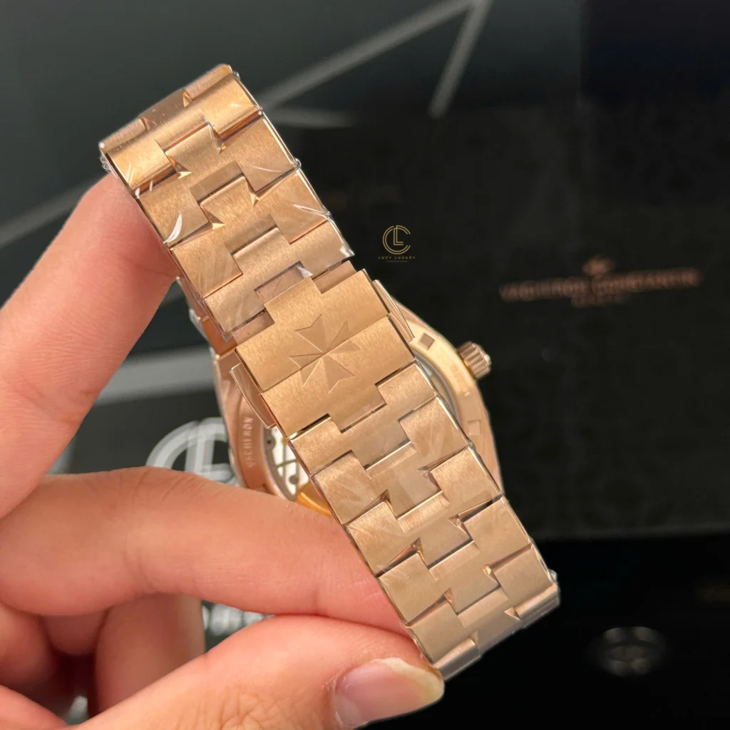 Super Clone Vacheron Constantin Overseas Rose Gold 4500V/110R-B705 41mm Blue Dial
