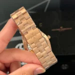 Super Clone Vacheron Constantin Overseas Rose Gold 4500V/110R-B705 41mm Blue Dial