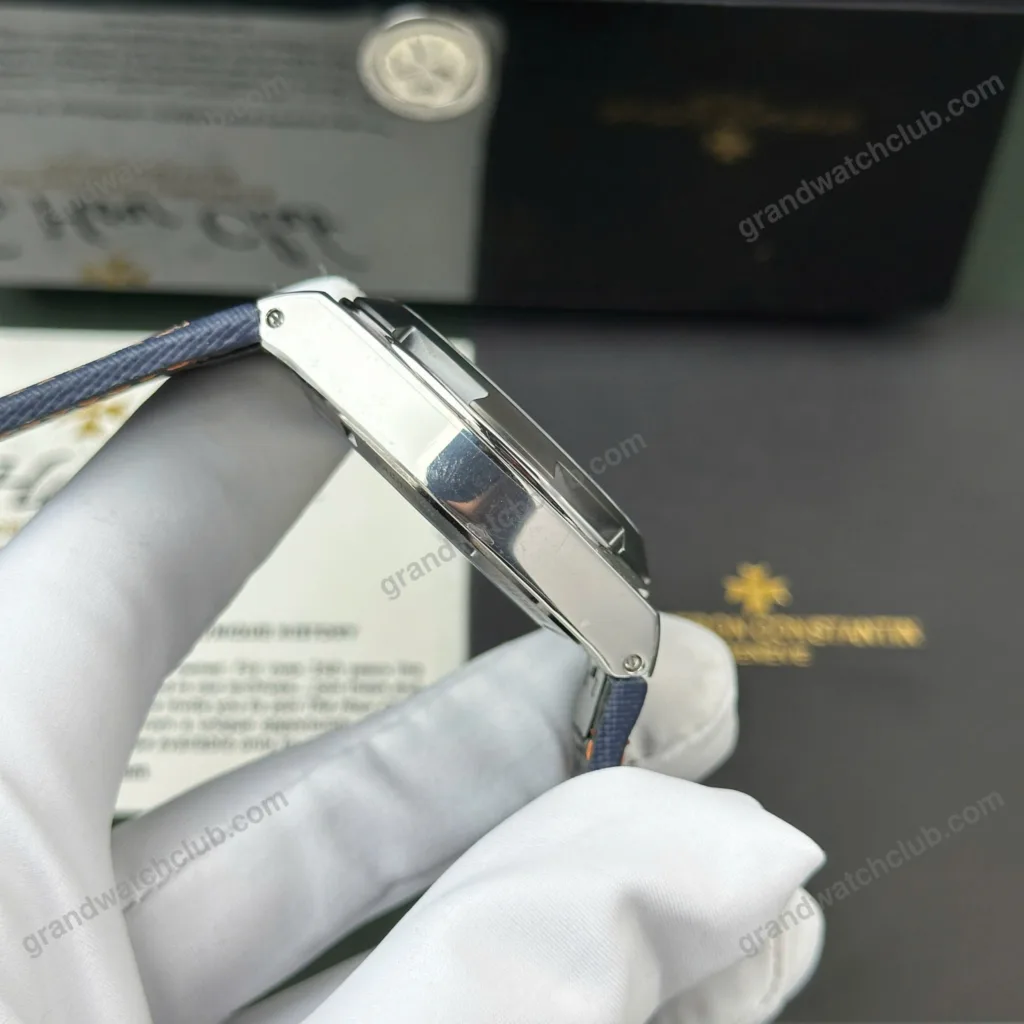 Super Clone Vacheron Constantin Overseas Dual Time 7900V 41mm Blue Dial Steel